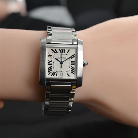 vintage cartier tank francaise watch.